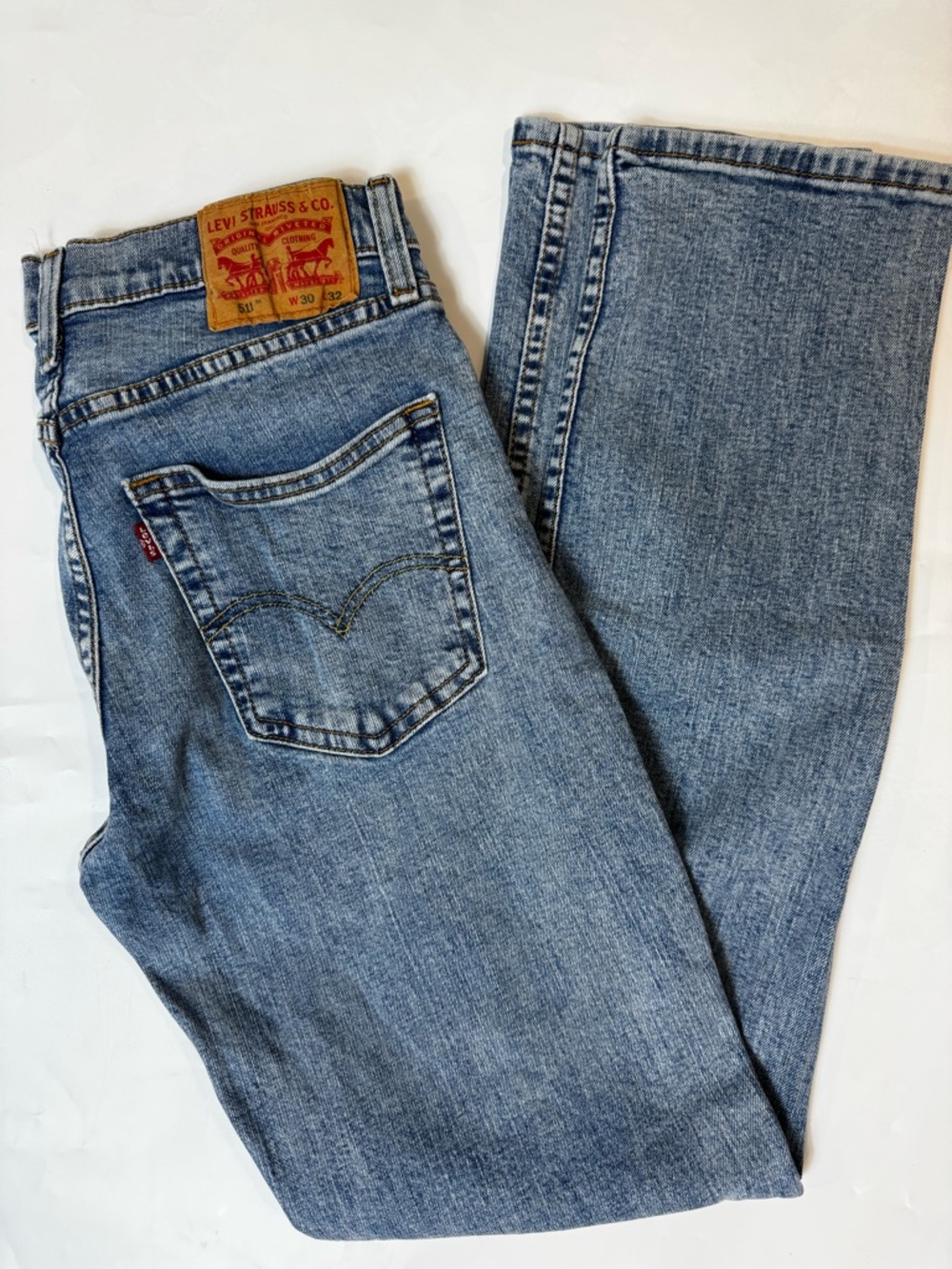 Levi's 511 Mens 30x32 Blue Light Wash Denim